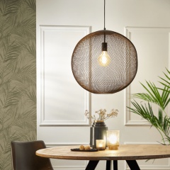 Reilley hanglamp Ø50x48 cm mat zwart van het woonmerk Light&Living