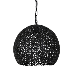 Sinula hanglamp Ø39x38 cm mat zwart