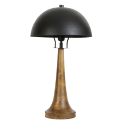 Jovany tafellamp Ø30x60 cm hout olie/zwart