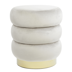 Kimi poef Ø40x45 cm velvet van het woonmerk Light&Living