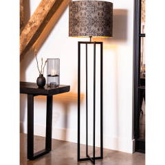 Mace vloerlamp 30x30x140 cm mat zwart van het woonmerk Light & Living
