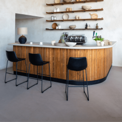 Jeddo barkruk 73cm pu-leer van het woonmerk Light & Living