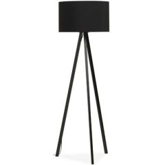 Vloerlamp Flori zwart-zwart