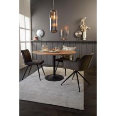 Grayson hanglamp 6L Ø30x70 cm - chroom/smoke