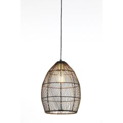 Meya hanglamp Ø23x31 cm - zwart-goud