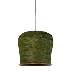 Patuk hanglamp Ø50x42 cm - bamboo/groen