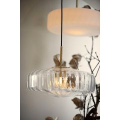 Pleat hanglamp glas