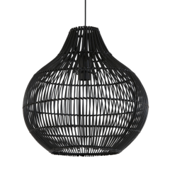 Pacino hanglamp rotan zwart 40cm van het woonmerk Light&Living