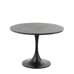 Rickerd bijzettafel Ø61 cm antiek zwart/zwart van het woonmerk Light & Living