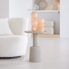 Milaki bijzettafel Ø39x52 cm