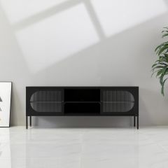 Industrieel metalen tv meubel next level - ovaal van het woonmerk DS4U