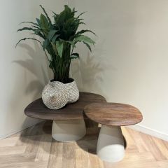 Brix Marron salontafel 86 cm - bruin