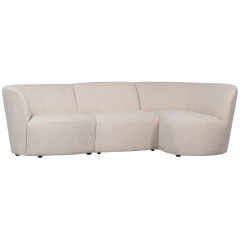 Coco 3-zits ronding rechts boucle