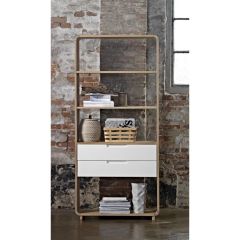 Rune boekenkast - 194 - eikenhout - naturel