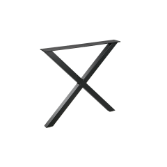 Tablo onderstel X-poot metaal zwart (1 stuks)
