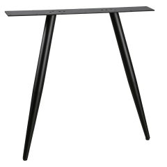 Tablo 2-standen poot conisch metaal zwart (1 stuks)