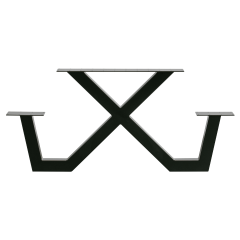 Tablo onderstel X-poot outdoor metaal zwart (1 stuks) van het woonmerk Woood