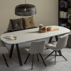 Tablo tafelblad essen mist organisch 220x100 cm van het woonmerk Woood.
