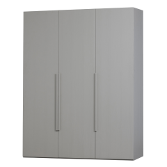 Rens 3-deurs wandkast 165 cm notenhout kiezelgrijs