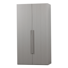 Rens 2-deurs wandkast 110 cm notenhout kiezelgrijs