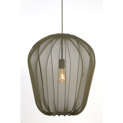 Plumeria hanglamp Ø50x60 cm donkergroen van het woonmerk Light & Living