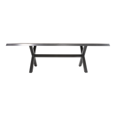 Tuintafel Castilla nuance met kruispoot 243x103 cm - bruin