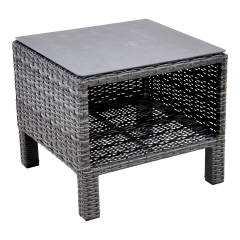 Bijzettafel Soho Forte open 50x50 cm - antraciet