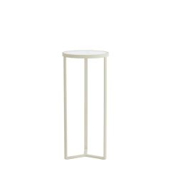 Retiro pilaar Ø35x80 cm - rib glas/crème