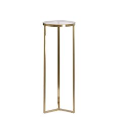 Retiro pilaar Ø40x101 cm - glas bruin/licht goud