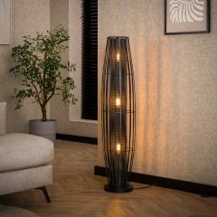 Fraaai Demi vloerlamp 120 3L - charcoal