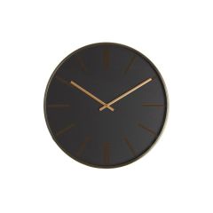Emporio klok Ø53 cm zwart/goud