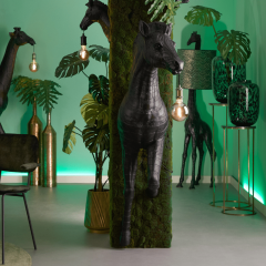 Zebra wandlamp 63x35x161 cm zwart van het woonmerk Light & Living