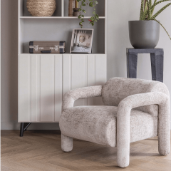 Lenny fauteuil grove textuur velvet