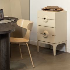 Merge ladekast 4 lades hout - greige