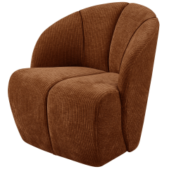 Mojo draaifauteuil geweven ribstof