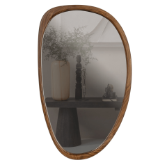 Leif spiegel hout 64x38 cm - naturel