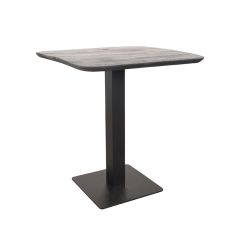 Restauranttafel 70x70x74 cm - sloppy edge - zwart