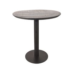 Restauranttafel Ø70x74 cm - sloppy edge - zwart