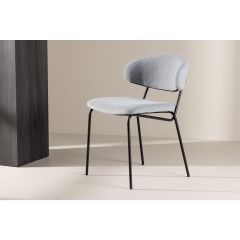 Tiko eetkamerstoel - boucle - lichtblauw