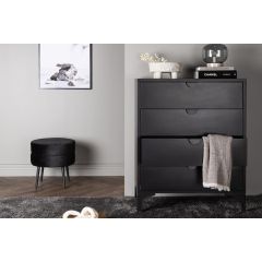 Molvo ladekast - 4 laden - zwart