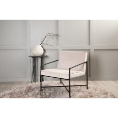 Nara fauteuil - velvet - champagne