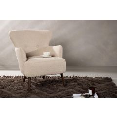 Mino fauteuil - boucle - beige