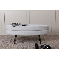 Axel hocker - rib - grijs