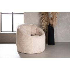 Nuko fauteuil - boucle - beige