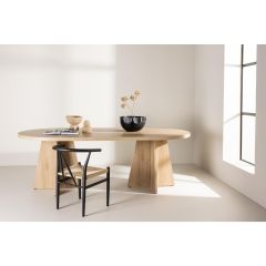 Liro deens ovale eettafel - 230 x 115 cm - naturel