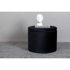 Blaze poef - velvet - zwart