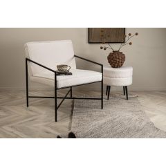 Nara fauteuil - teddy - off white