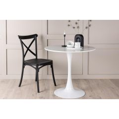 Suna ronde eettafel - ø80 cm - wit