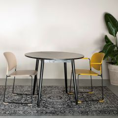 Farsund eettafel zwart