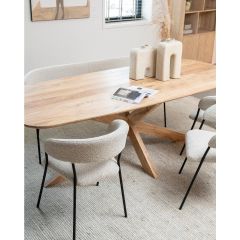 Deens ovale eettafel Nikki - 200x100 cm